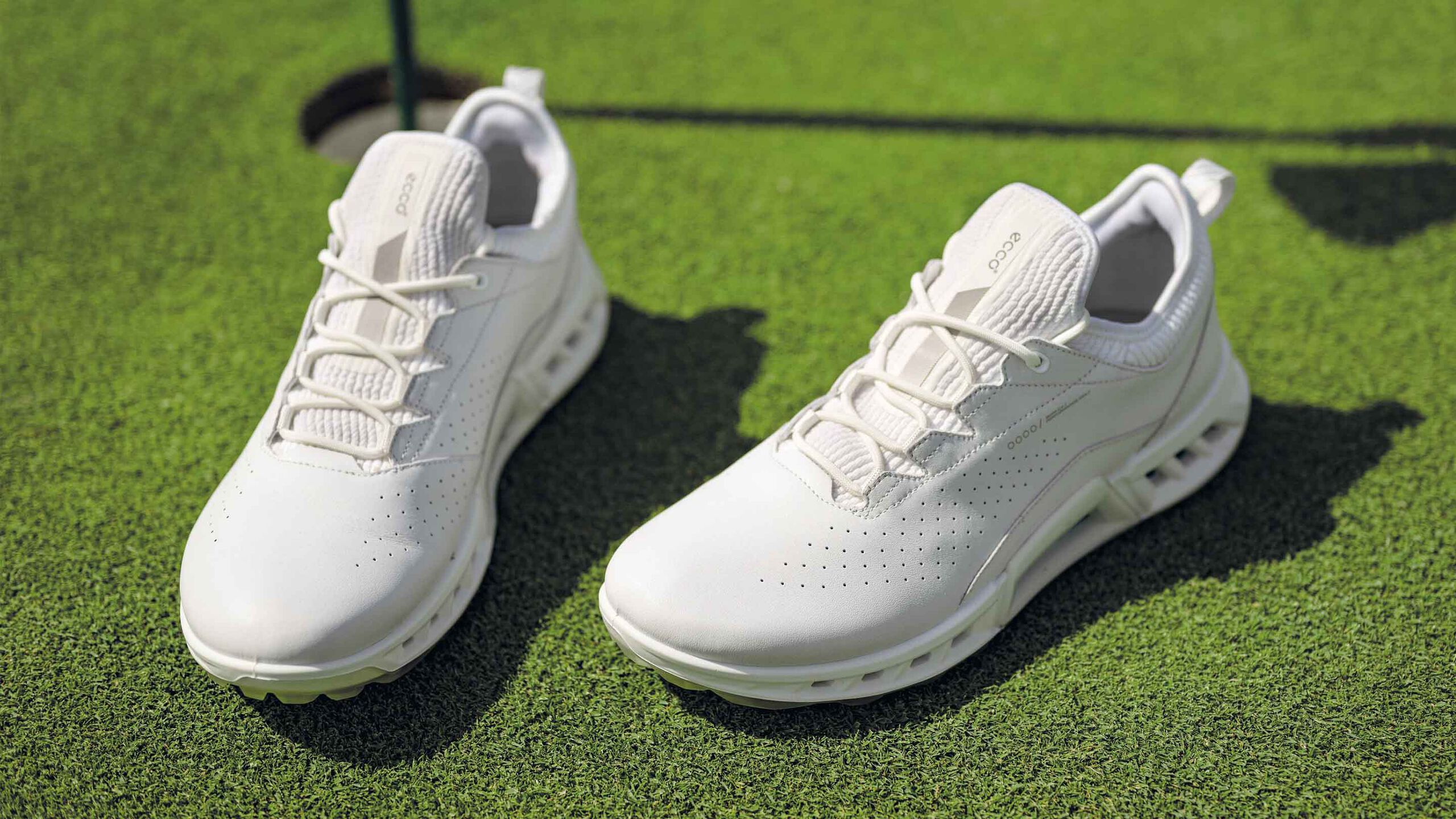 White golf shoes