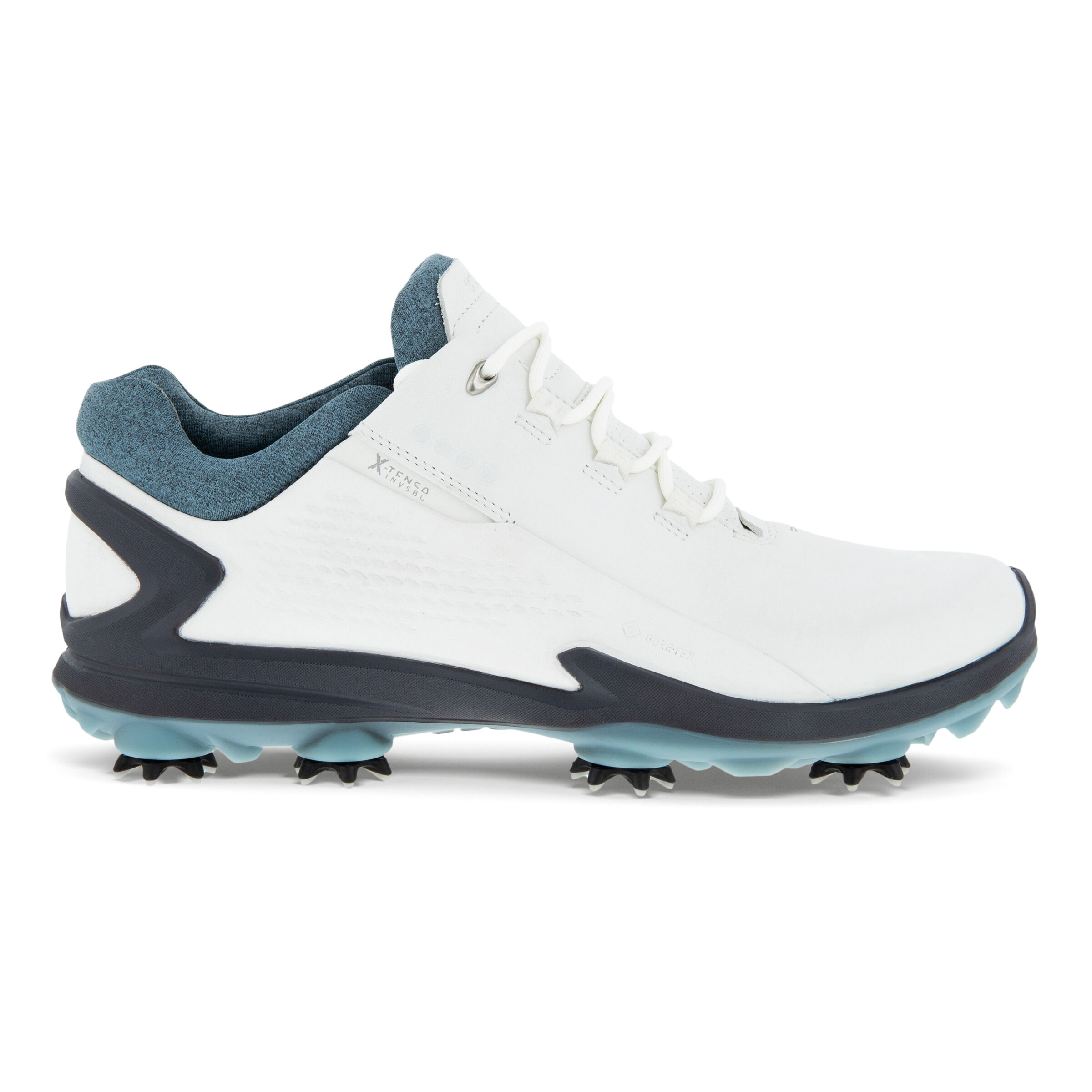 에코 맨 골프화 ECCO Mens BIOM G3 Cleated Golf Shoes,WHITE/TROOPER
