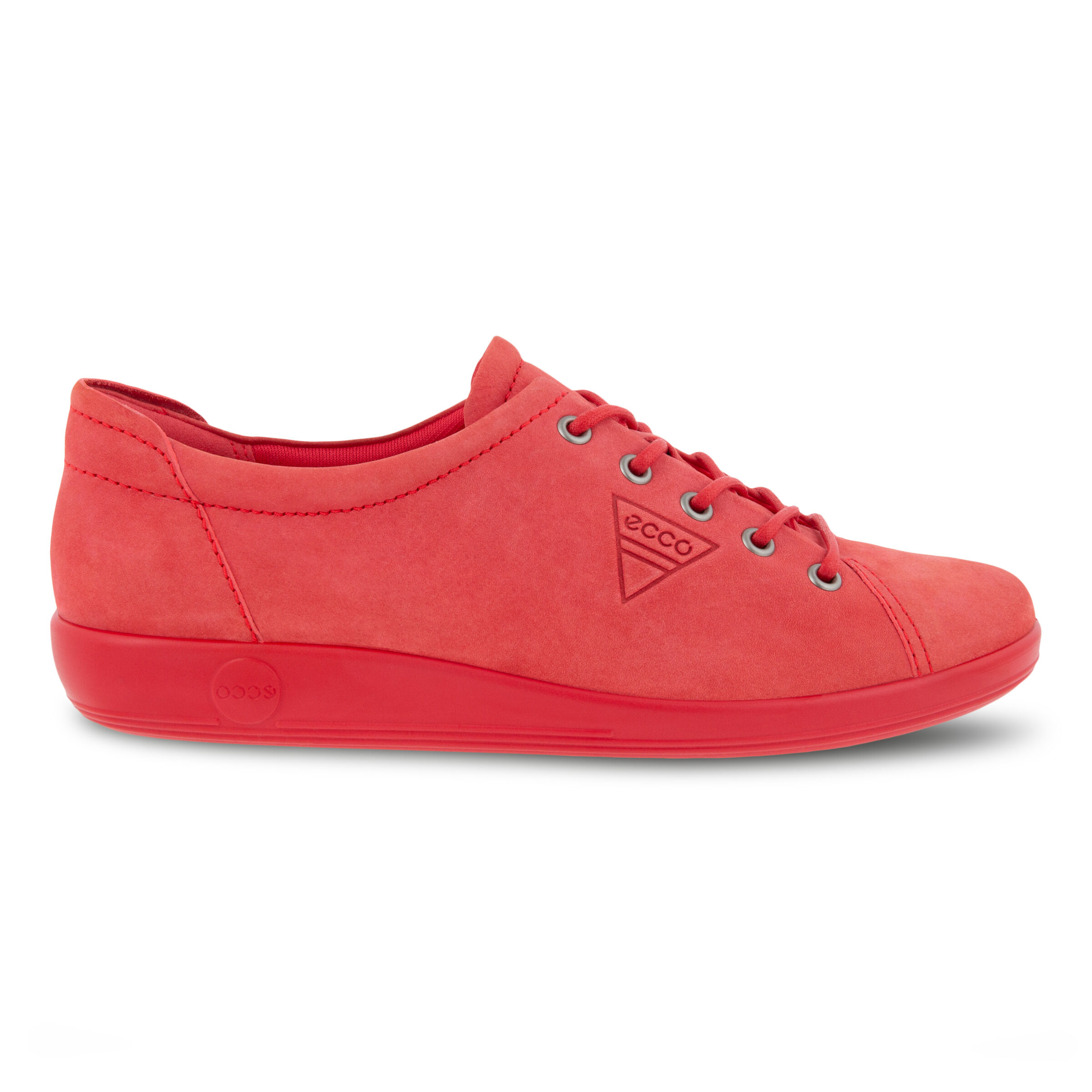 ecco women's soft ii lace-up trainers