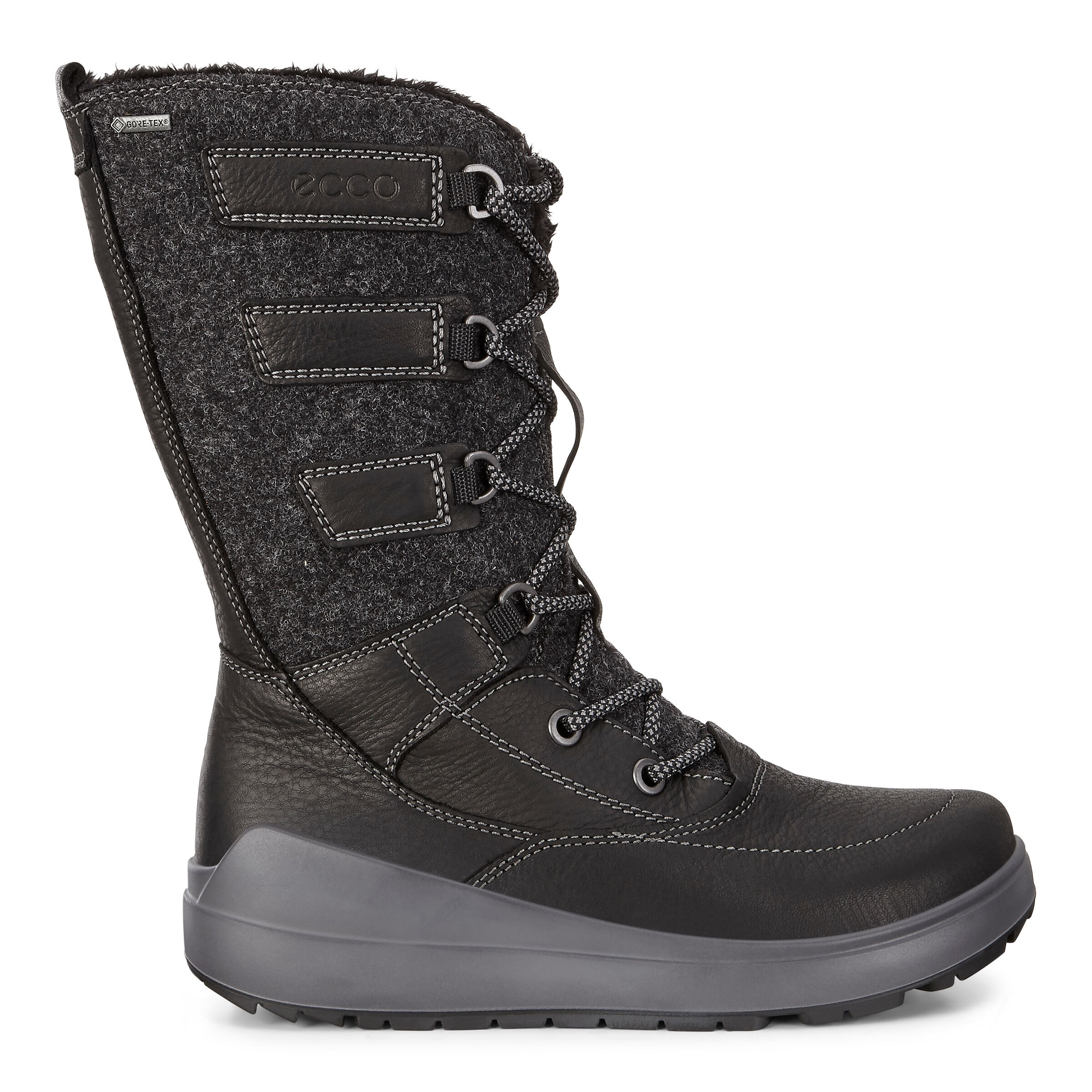 UPC 809704475578 product image for ECCO Womens Noyce GTX High Boots Size 8/8.5 Black | upcitemdb.com