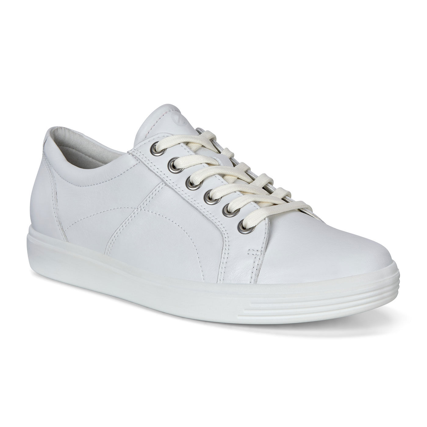 ecco white leather sneakers