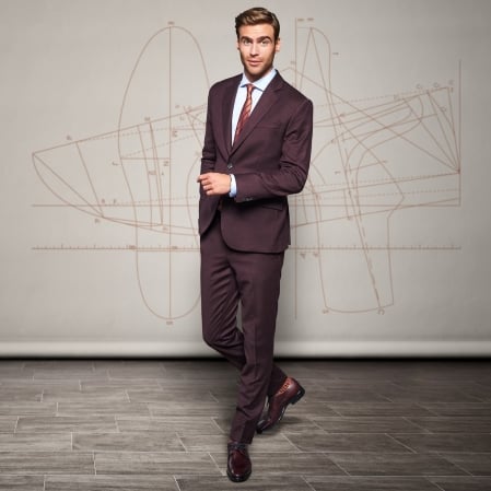 Stylish Maroon Suit Outfits for Men